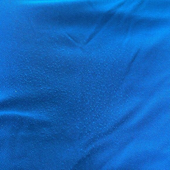 INC International Concepts Women's Ruffled Sleeve Top Shirt Stretch Blue Medium - Picture 2 of 10